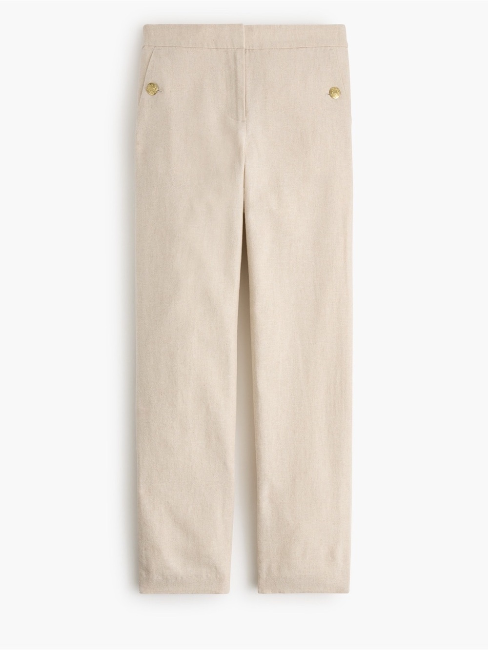 J crew yarn dye flax linen-blend Sailor pant